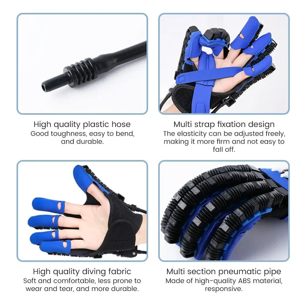 Cat Shop Boys - Left & Right Hand Finger Rehabilitation Exerciser Robot Gloves Stroke Hemiplegia Cerebral Infarction Training Equipment Therapy