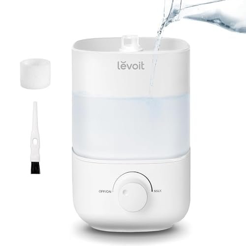 Cat Shop Boys - LEVOIT Top Fill Humidifiers for Bedroom, 2.5L Tank for Large Room, Easy to Fill & Clean, 28dB Quiet Cool Mist Air Humidifier for Home Baby Nursery & Plants, Auto Shut - off and BPA - Free for Safety, 25H