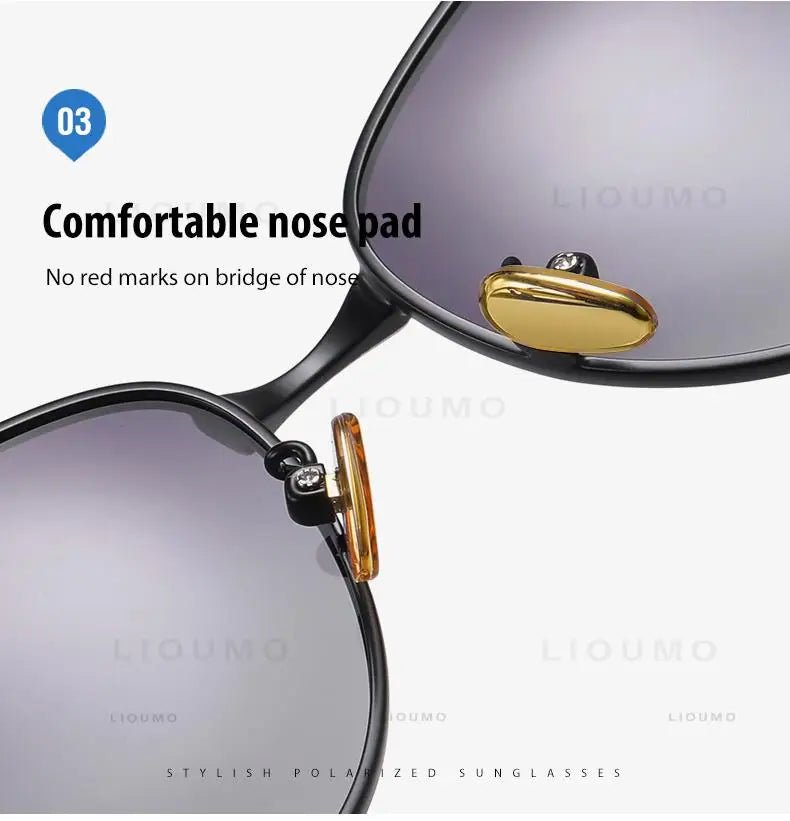 Cat Shop Boys - LIOUMO Vintage Polarized Sunglasses Women Glasses Fashion Travel Eyewear Anti - Glare Trendy Gradient Shades gafas de sol mujer