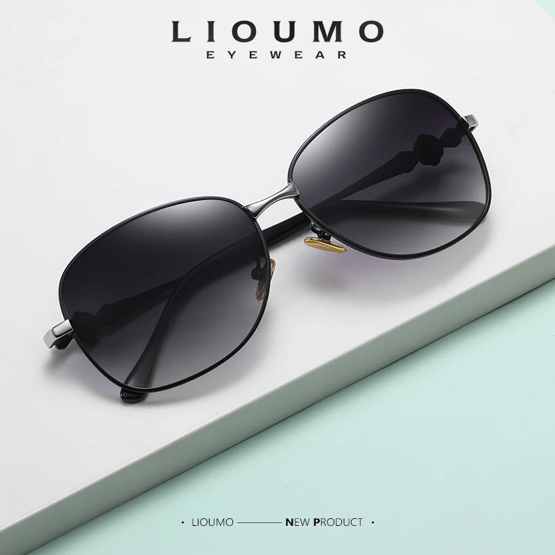 Cat Shop Boys - LIOUMO Vintage Polarized Sunglasses Women Glasses Fashion Travel Eyewear Anti - Glare Trendy Gradient Shades gafas de sol mujer