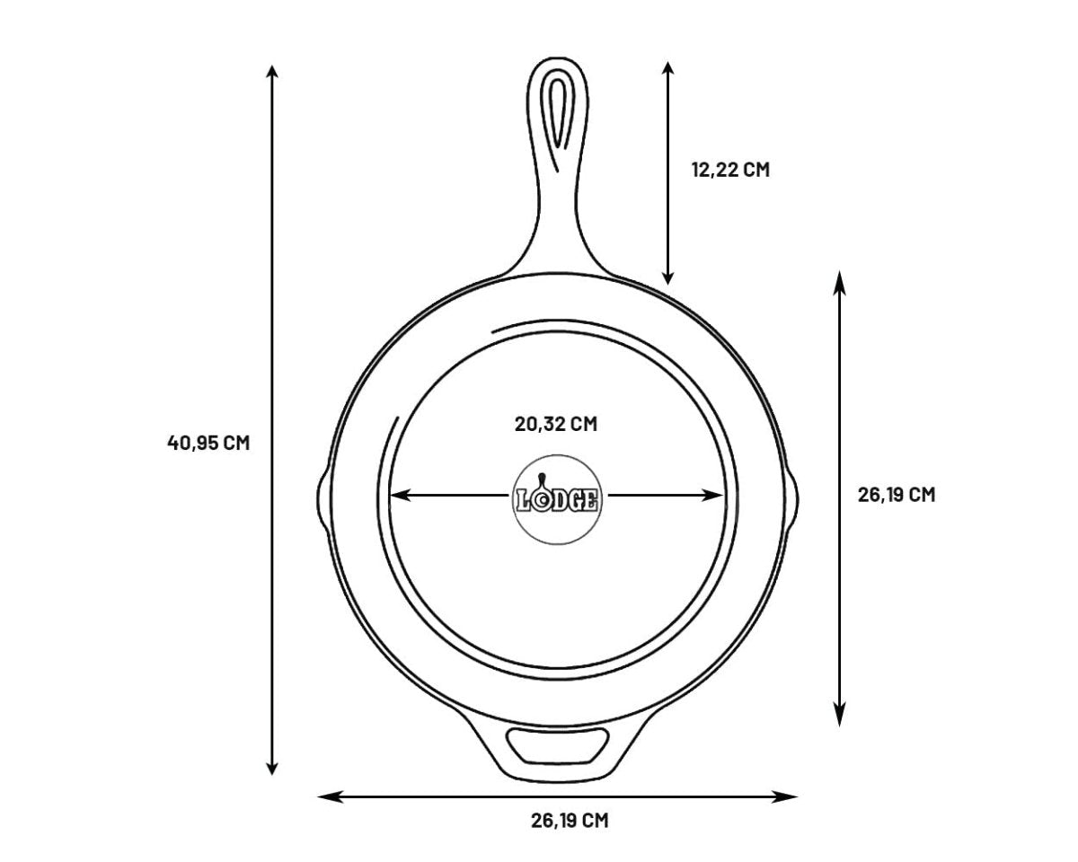 Cat Shop Boys - Lodge 10.25 Inch Cast Iron Pre - Seasoned Skillet – Signature Teardrop Handle - Use in the Oven, on the Stove, on the Grill, or Over a Campfire, Black