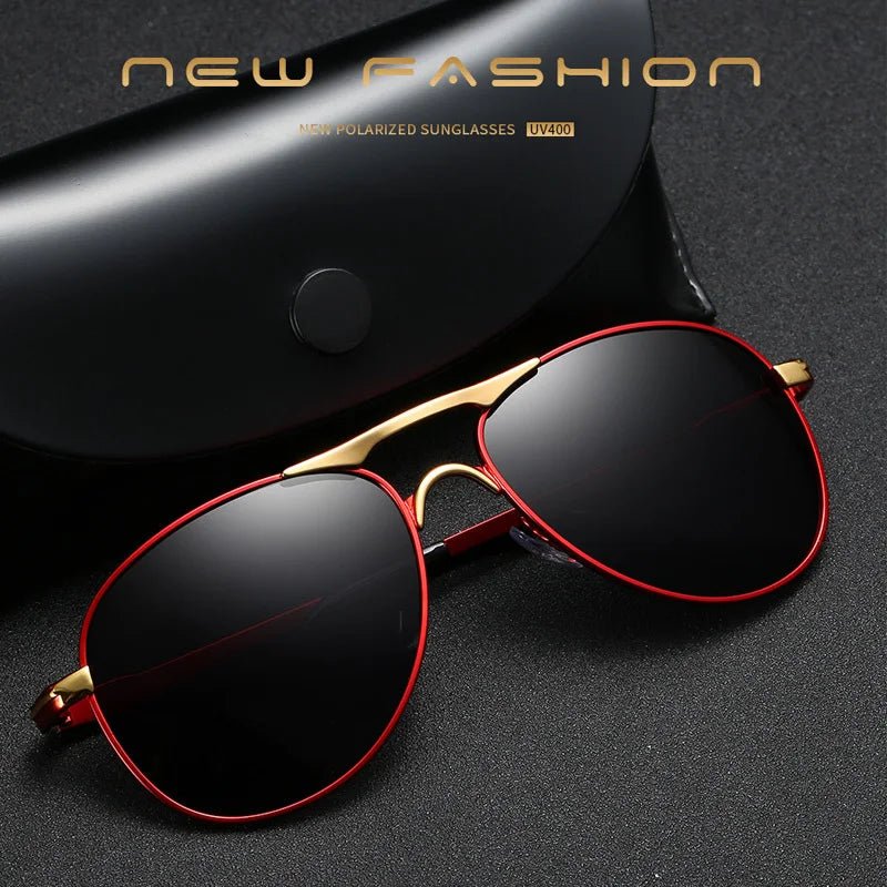 Cat Shop Boys - Luxury Pilot Polarized Sunglasses Men Women Driving Fishing Retro Sun Glasses Brand Designer Male Metal Sunglasses For Man UV400