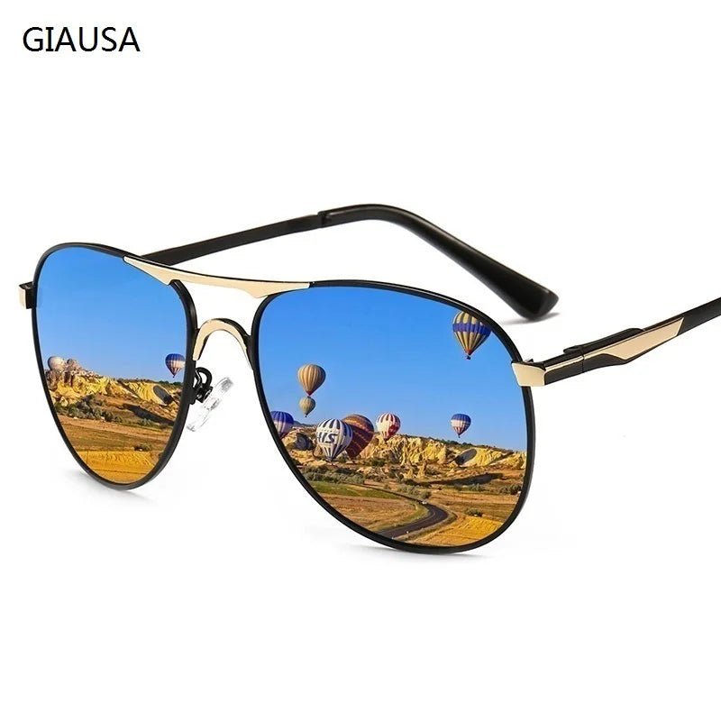 Cat Shop Boys - Luxury Pilot Polarized Sunglasses Men Women Driving Fishing Retro Sun Glasses Brand Designer Male Metal Sunglasses For Man UV400