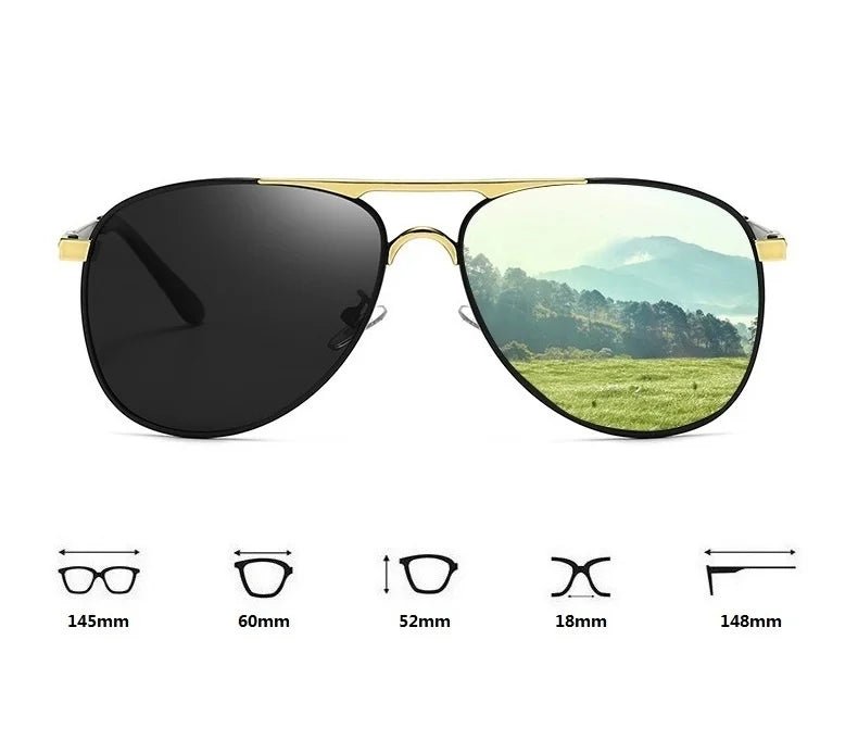 Cat Shop Boys - Luxury Pilot Polarized Sunglasses Men Women Driving Fishing Retro Sun Glasses Brand Designer Male Metal Sunglasses For Man UV400