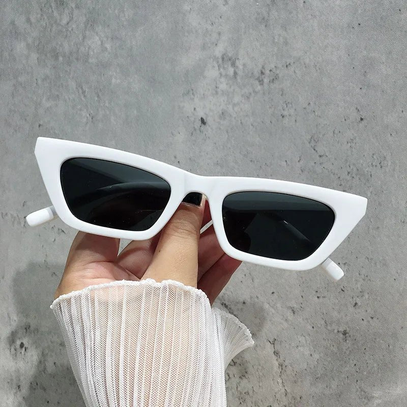 Cat Shop Boys - Luxury Rectangle Sunglasses Woman Vintage Cat Eye Design Sun Glasses Female Male Personality Cool Retro Black Cateye Oculos