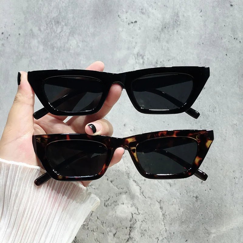 Cat Shop Boys - Luxury Rectangle Sunglasses Woman Vintage Cat Eye Design Sun Glasses Female Male Personality Cool Retro Black Cateye Oculos