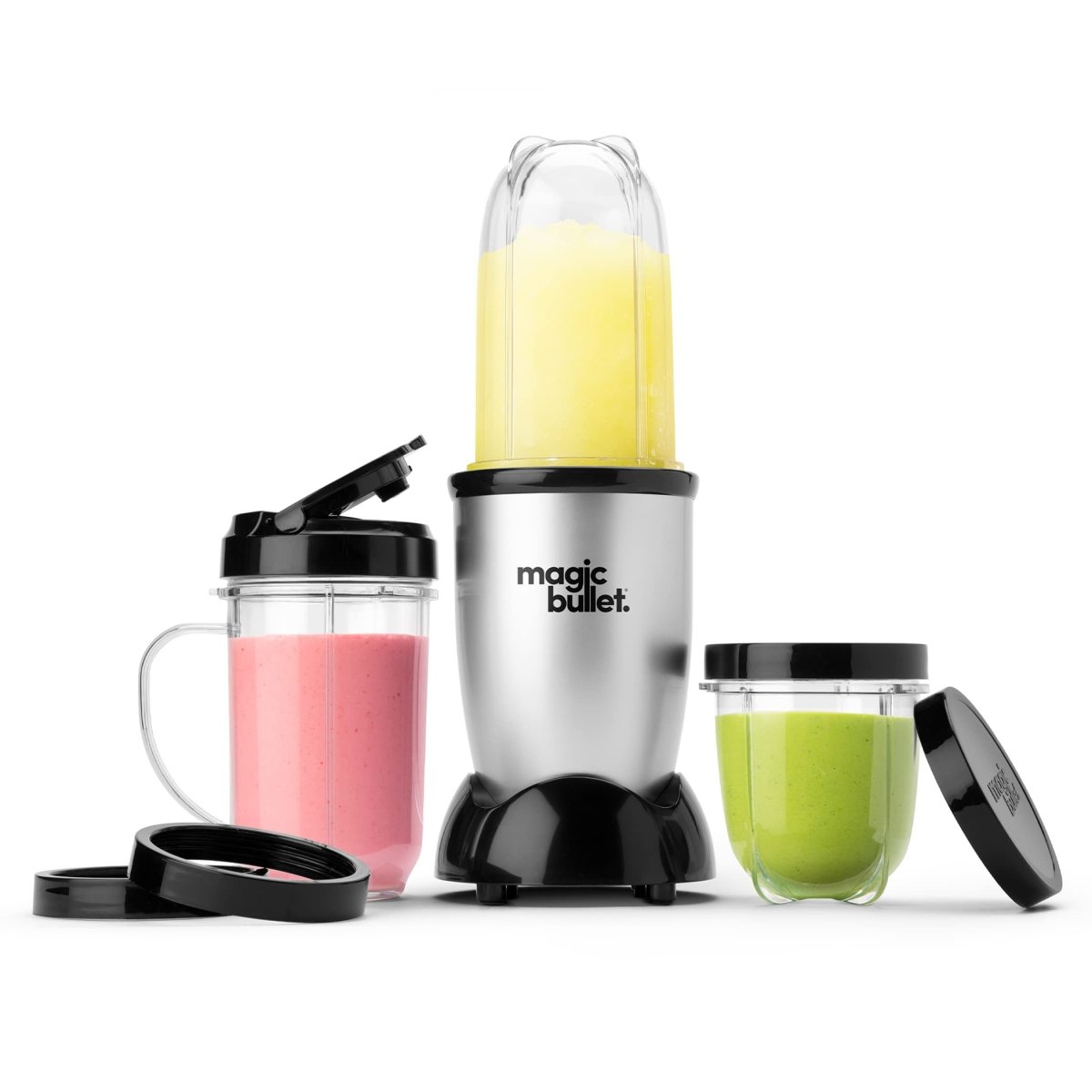 Cat Shop Boys - Magic Bullet Blender, Small, Silver, 11 Piece Set