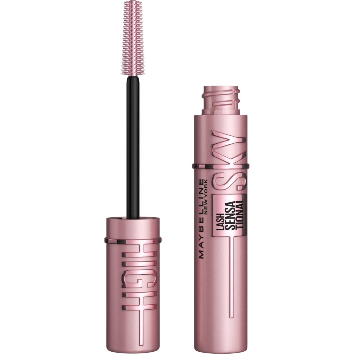 Cat Shop Boys - Maybelline Lash Sensational Sky High Washable Mascara Makeup, Volumizing, Lengthening, Defining, Curling, Multiplying, Buildable Formula, Blackest Black, 1 Count