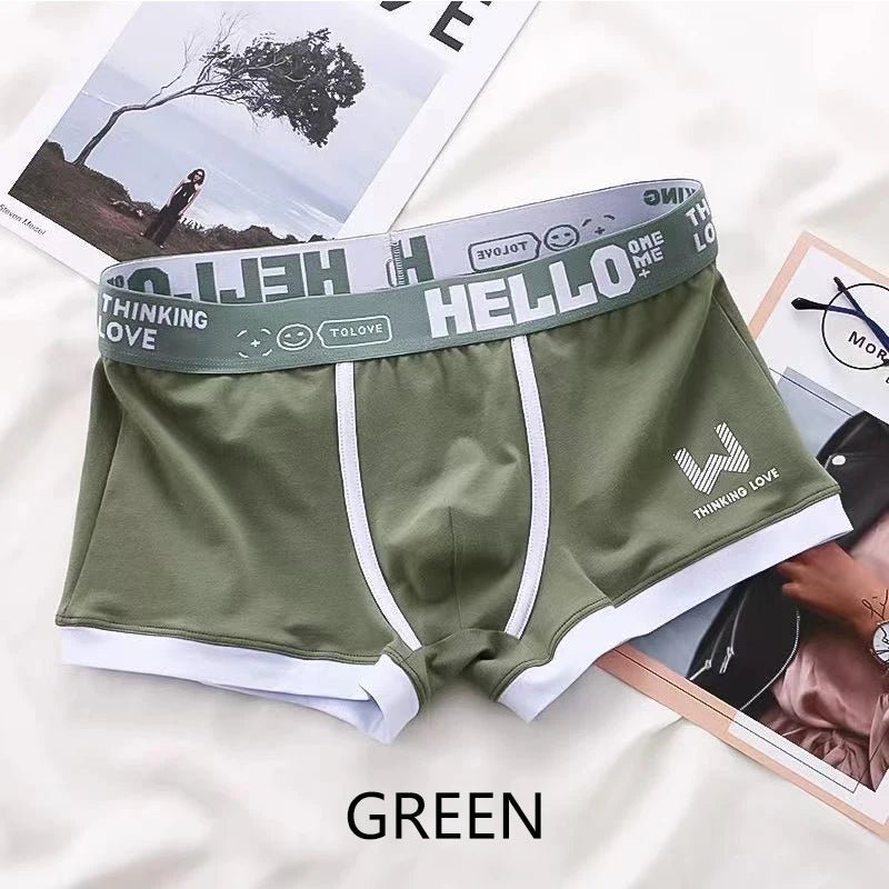 Cat Shop Boys - Men Boxer Shorts Panties Cotton Underwear Breathable Soft Fashion Sports