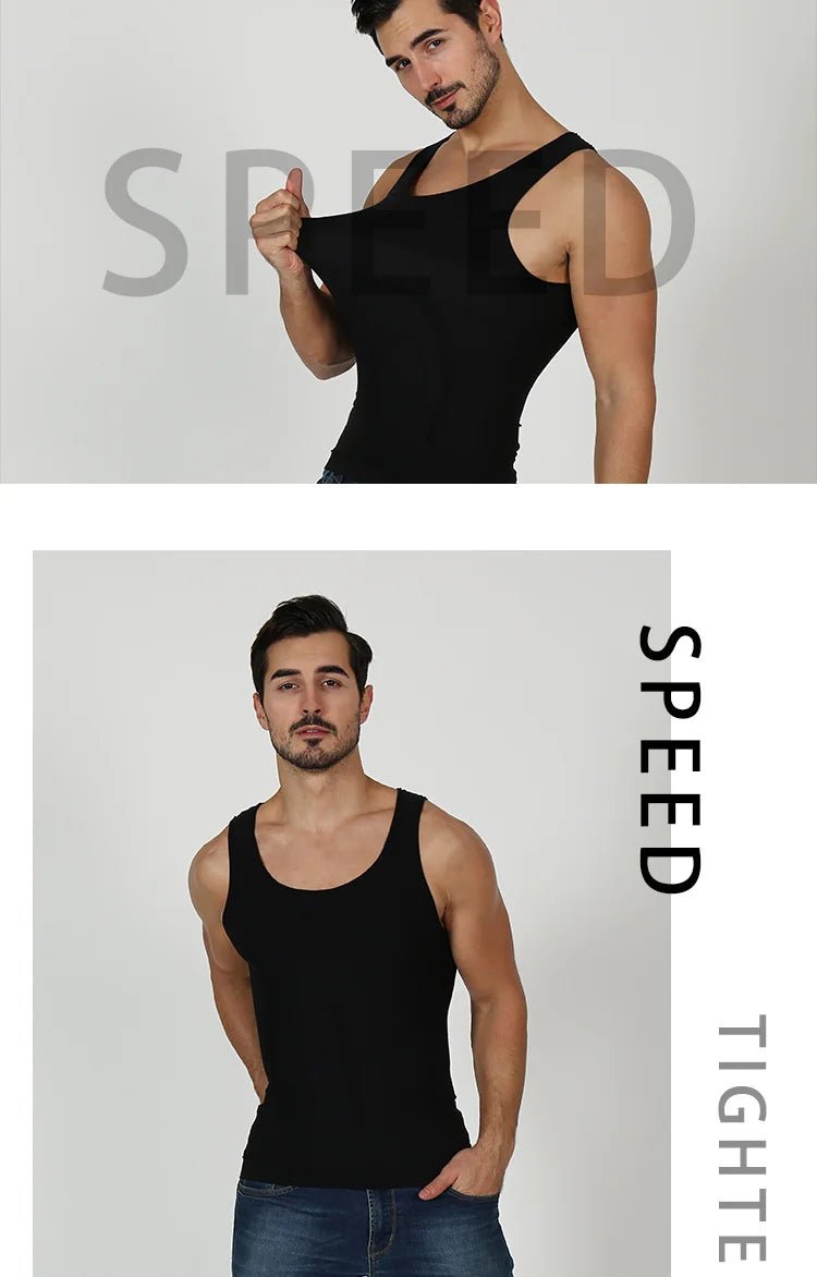 Cat Shop Boys - Men's Compression Tank Top – Slimming Body Shaper Vest