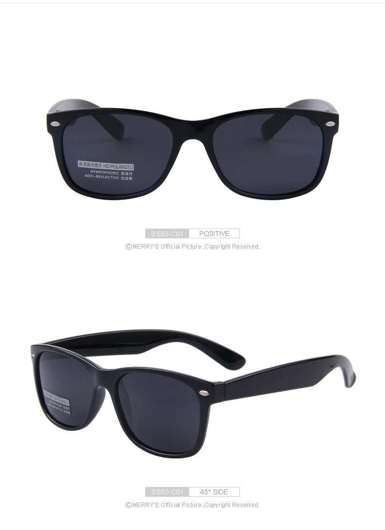 Cat Shop Boys - MERRYS Men Polarized Sunglasses Classic Men Retro Rivet Shades Brand Designer Sun glasses UV400 S683