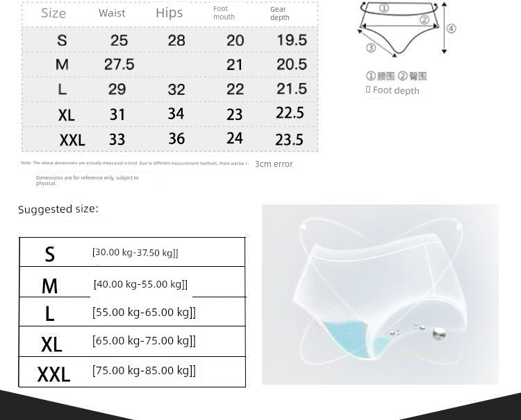 Cat Shop Boys - Mid - Waist One - Piece Breathable Thin Seamless Ice Silk Underwear