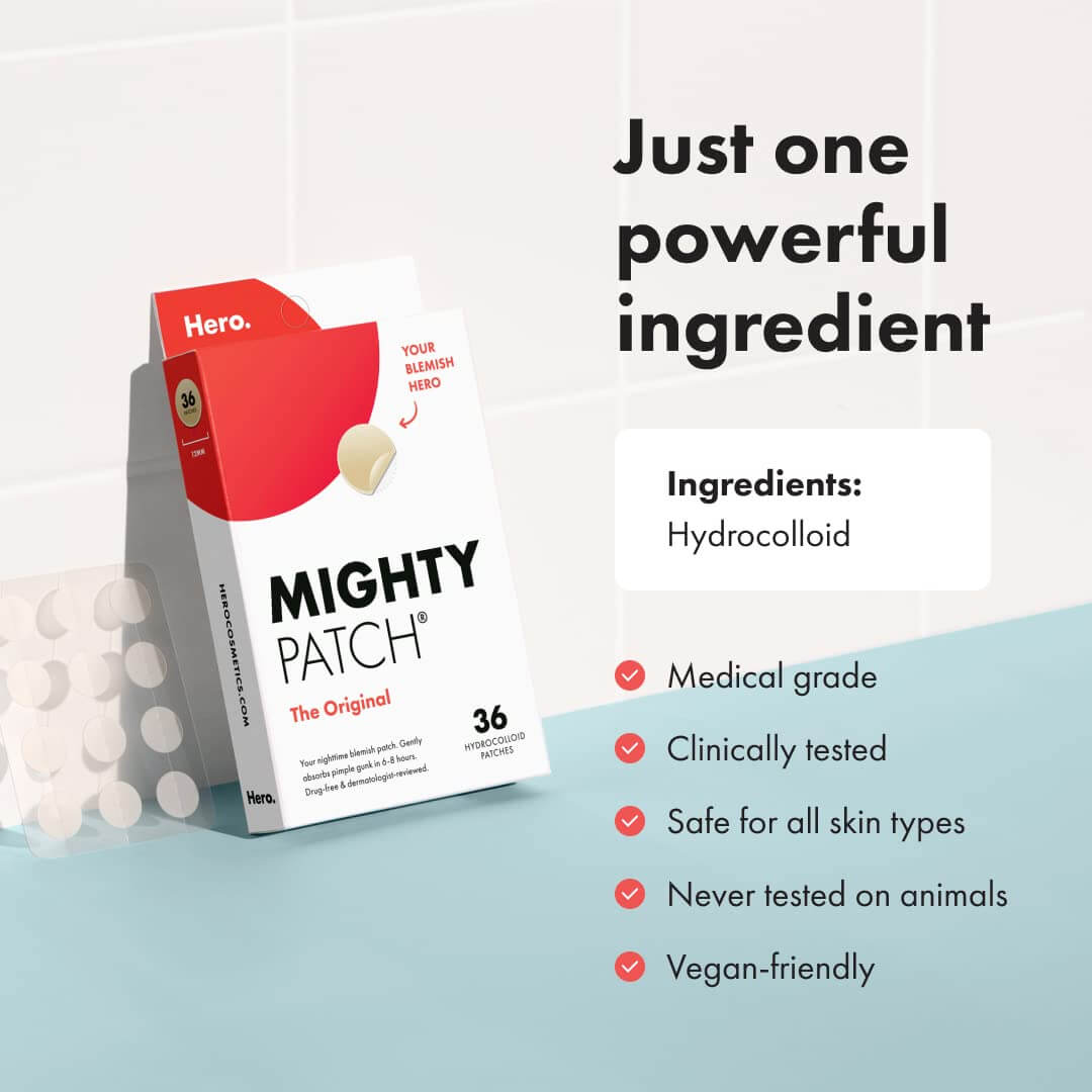 Cat Shop Boys - Mighty Patch™ Original patch from Hero Cosmetics - Hydrocolloid Acne Pimple Patch for Covering Zits and Blemishes in Face and Skin, Vegan - friendly and Not Tested on Animals (36 Count)