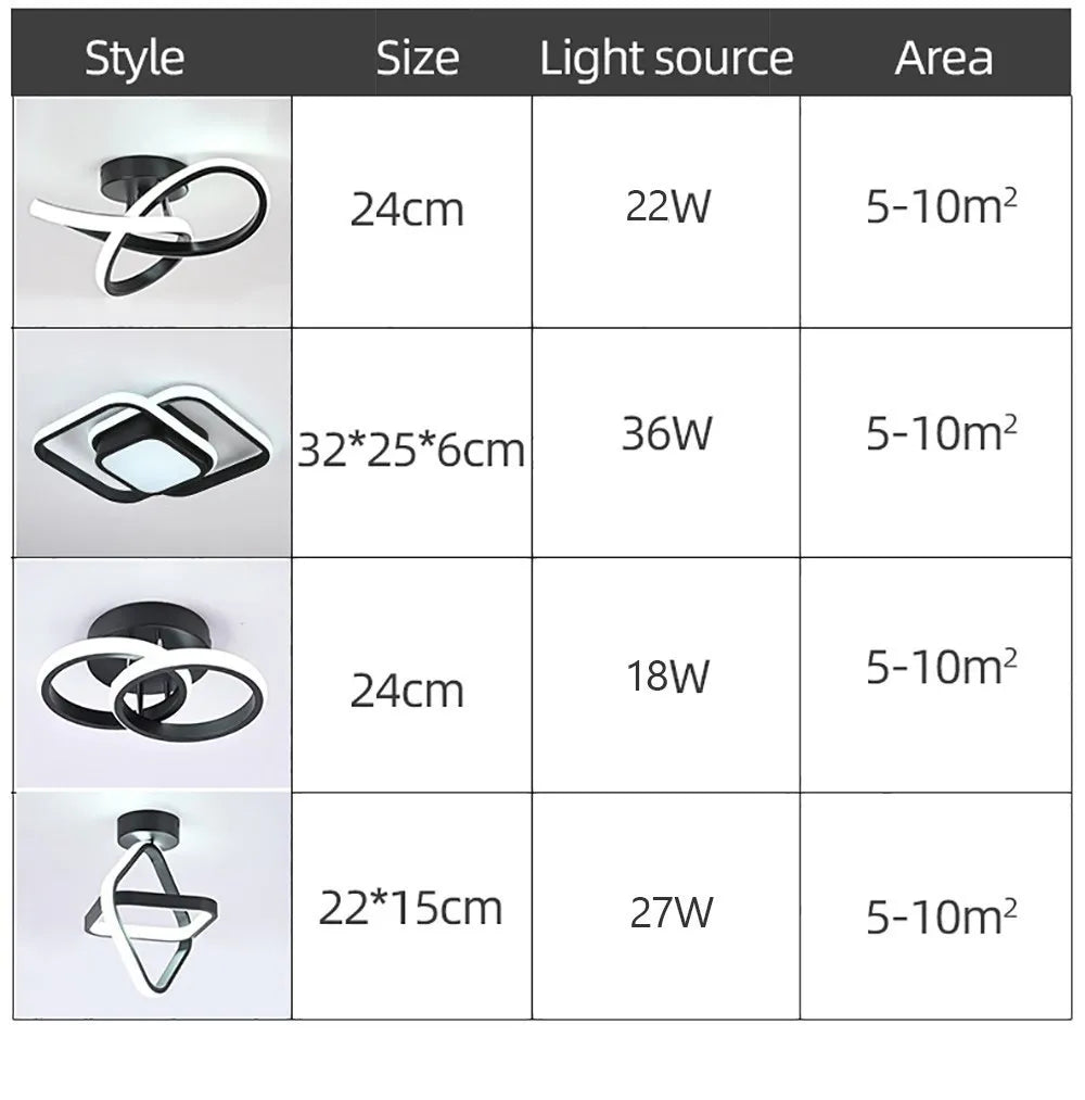 Cat Shop Boys - Modern LED Aisle Ceiling Lights Nodic Home Lighting Led Surface Mounted for Bedroom Living Room Corridor Light Balcony Lights