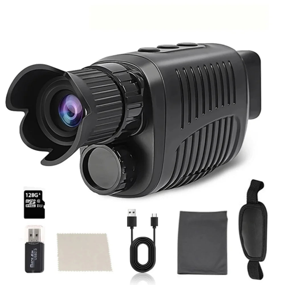 Cat Shop Boys - Monocular Night Vision Device 1080P HD Infrared Camera 5X Digital Light Zoom Hunting Telescope Outdoor Search Full Darkness 300m