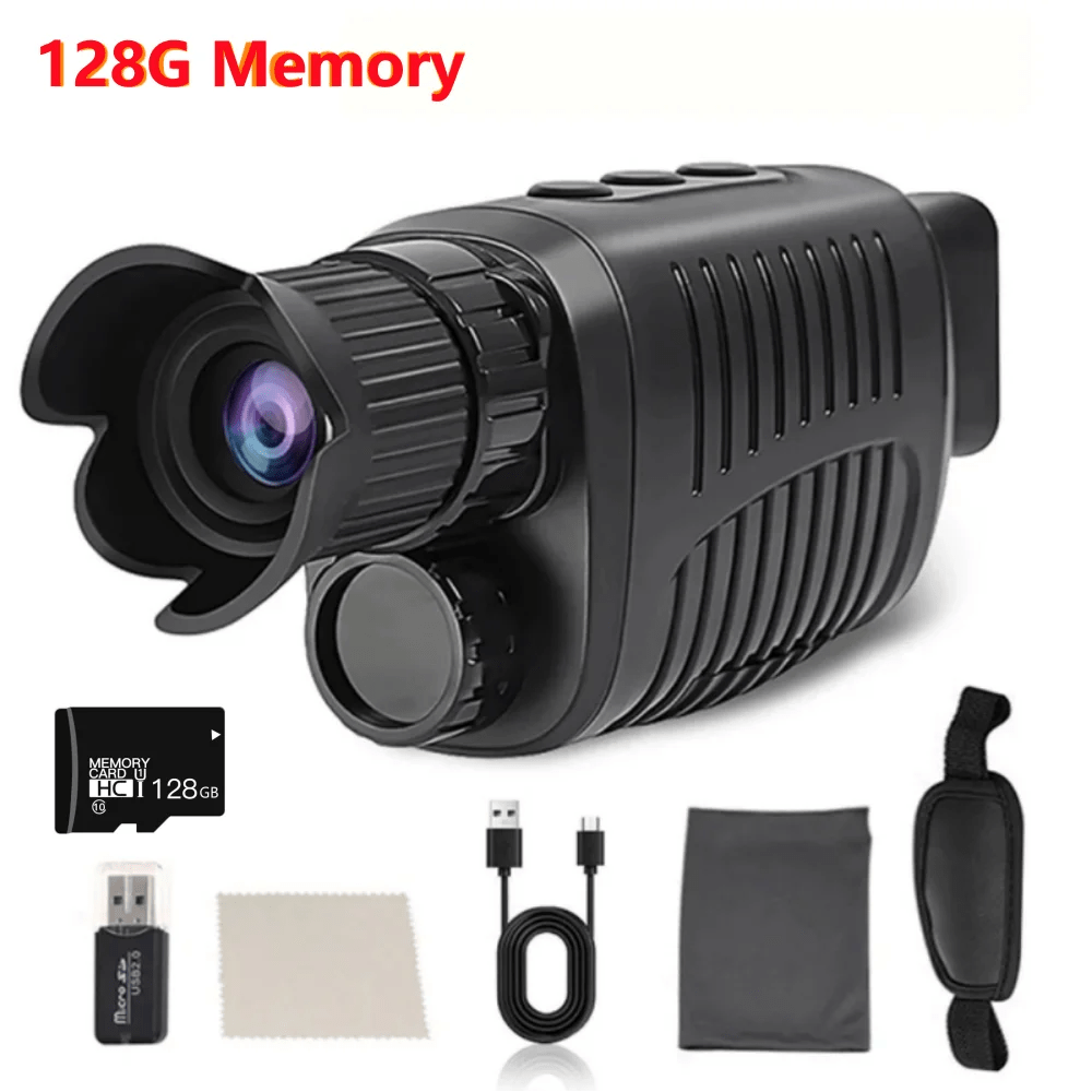 Cat Shop Boys - Monocular Night Vision Device 1080P HD Infrared Camera 5X Digital Light Zoom Hunting Telescope Outdoor Search Full Darkness 300m