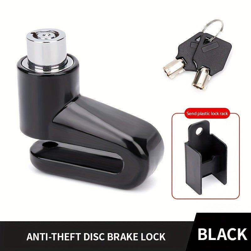 Cat Shop Boys - Motorcycle Safety Disc Brake Lock, Anti - theft Wheel Rotor Lock, 7mm Pin for Scooter Bike, Durable Steel Construction, Road & Mountain Bike Security with 2 Keys and Mounting Bracket