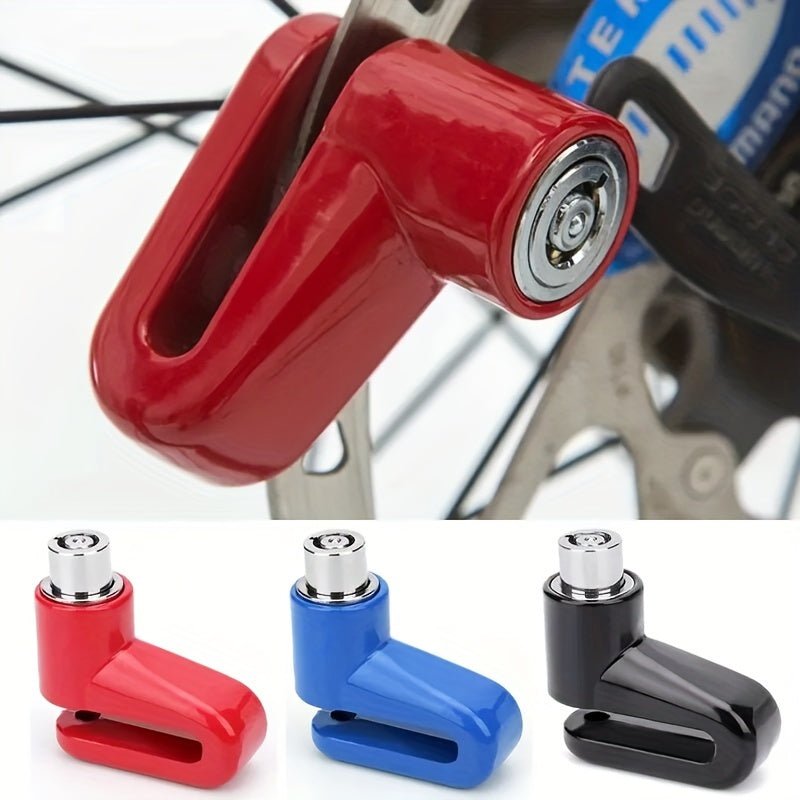 Cat Shop Boys - Motorcycle Safety Disc Brake Lock, Anti - theft Wheel Rotor Lock, 7mm Pin for Scooter Bike, Durable Steel Construction, Road & Mountain Bike Security with 2 Keys and Mounting Bracket