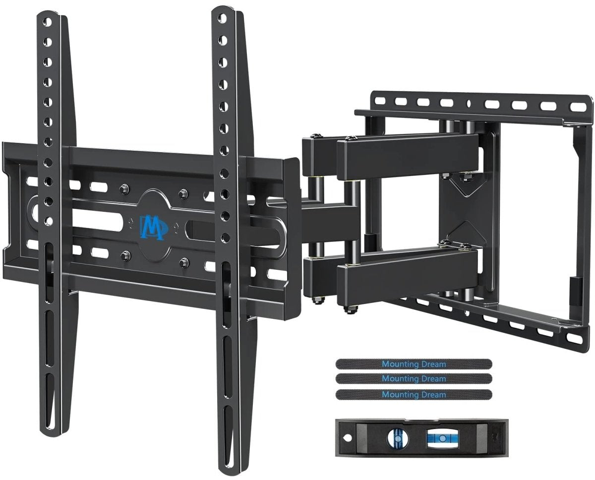 Cat Shop Boys - Mounting Dream TV Wall Mount for 32 - 65 Inch TV, TV Mount with Swivel and Tilt, Full Motion TV Bracket with Articulating Dual Arms, Fits 16inch Studs, Max VESA 400X400 mm, 99lbs, MD2380