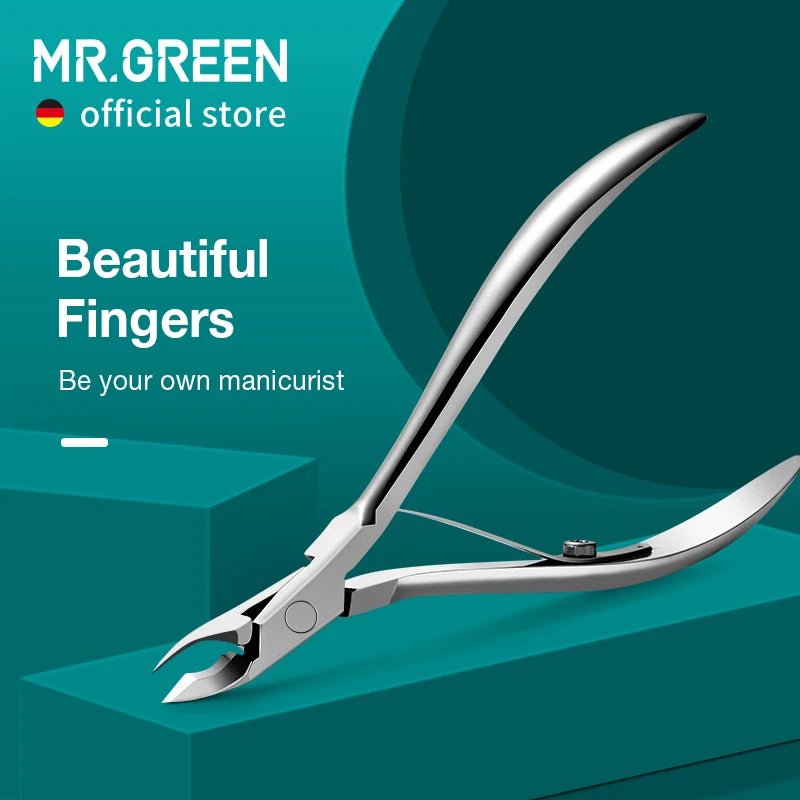 Cat Shop Boys - MR.GREEN Nail Cuticle Nipper Manicure Scissors Stainless Steel Dead Skin Remover Pusher Tool Trimmer