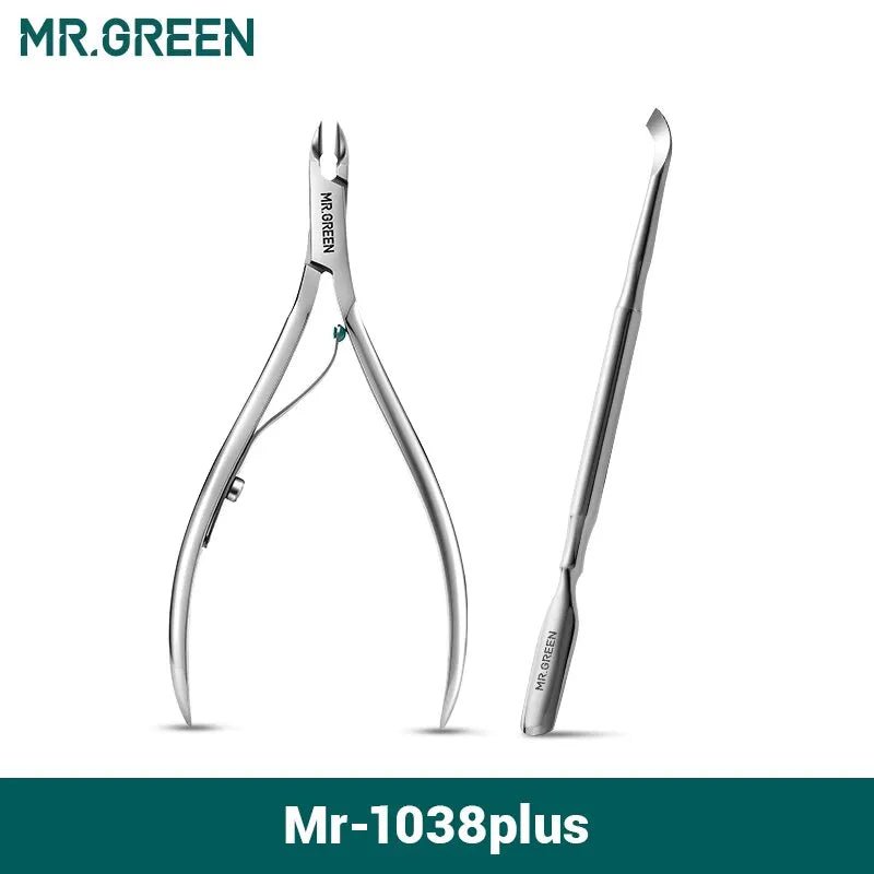 Cat Shop Boys - MR.GREEN Nail Cuticle Nipper Manicure Scissors Stainless Steel Dead Skin Remover Pusher Tool Trimmer