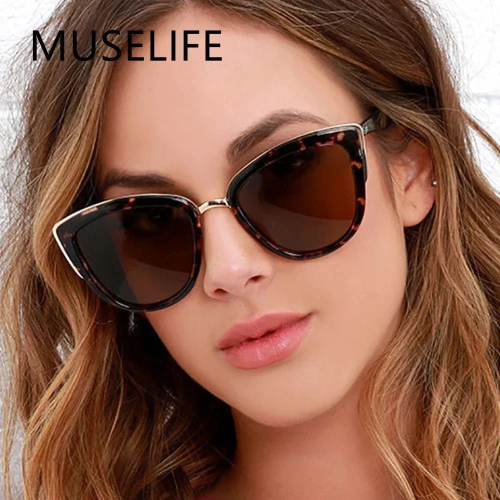 Cat Shop Boys - MUSELIFE Cateye Sunglasses Women Vintage Gradient Glasses Retro Cat eye Sun glasses Female Eyewear UV400