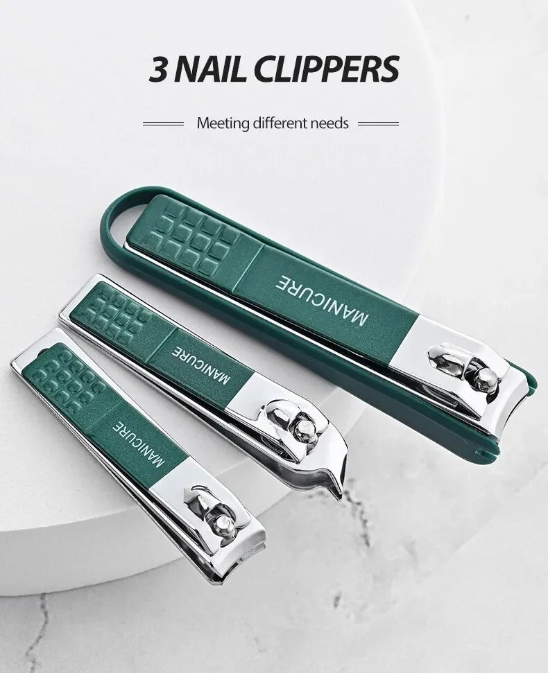 Cat Shop Boys - Nail Clipper Set HighGrade Household Nail Clippers Men And Women Universal Pedicure Tools Simple Portable Nail Tools