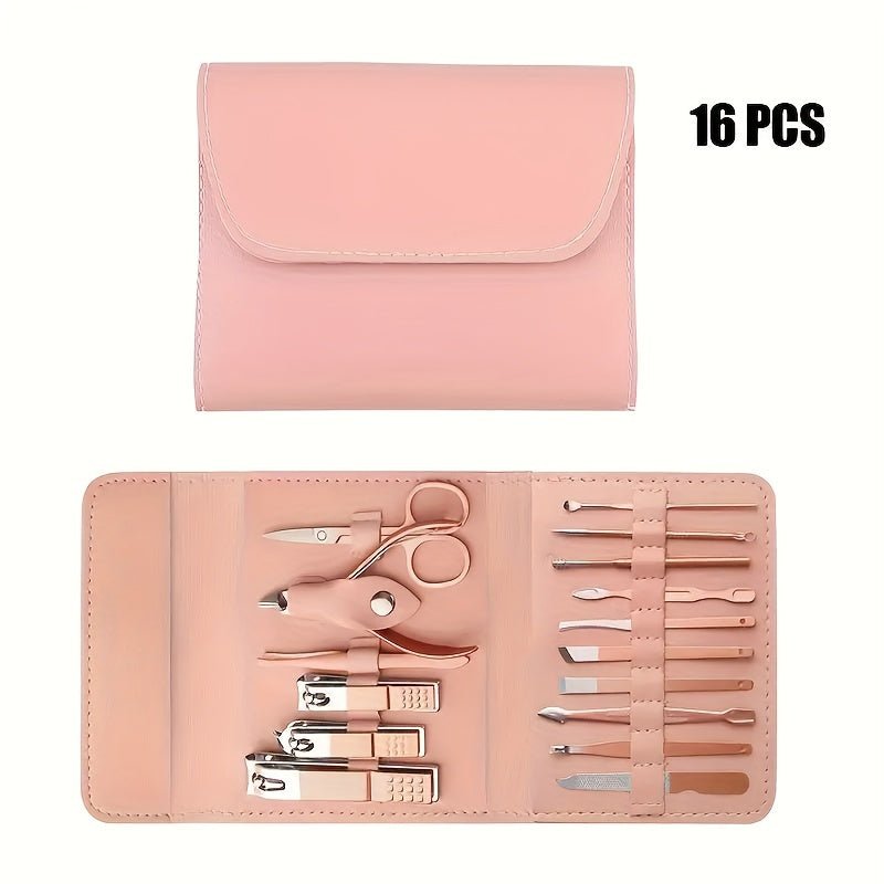 Cat Shop Boys - Nail Clippers Manicure Tool Set, With Portable Travel Case, Cuticle Nippers And Cutter Kit, Professional Nail Clippers Pedicure Kit, Grooming Kit For Travel