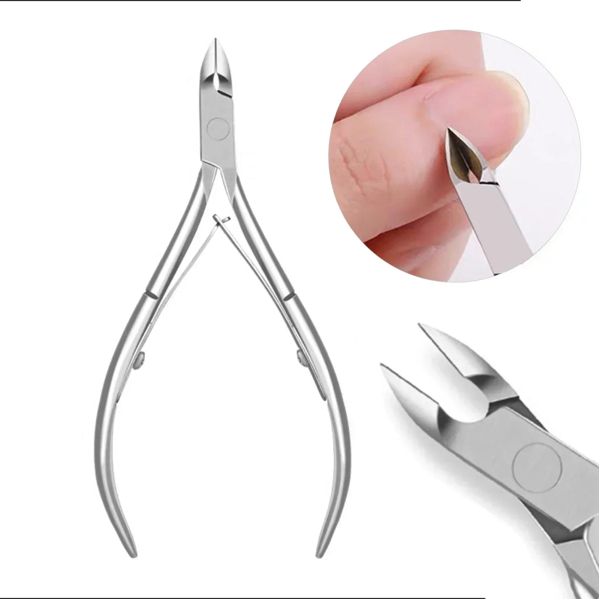 Cat Shop Boys - Nailpop Professional Stainless Steel Nail Cutter Scissor Nippers Function Cuticle Pusher Remover Manicure Nail Art Care Tool Kit