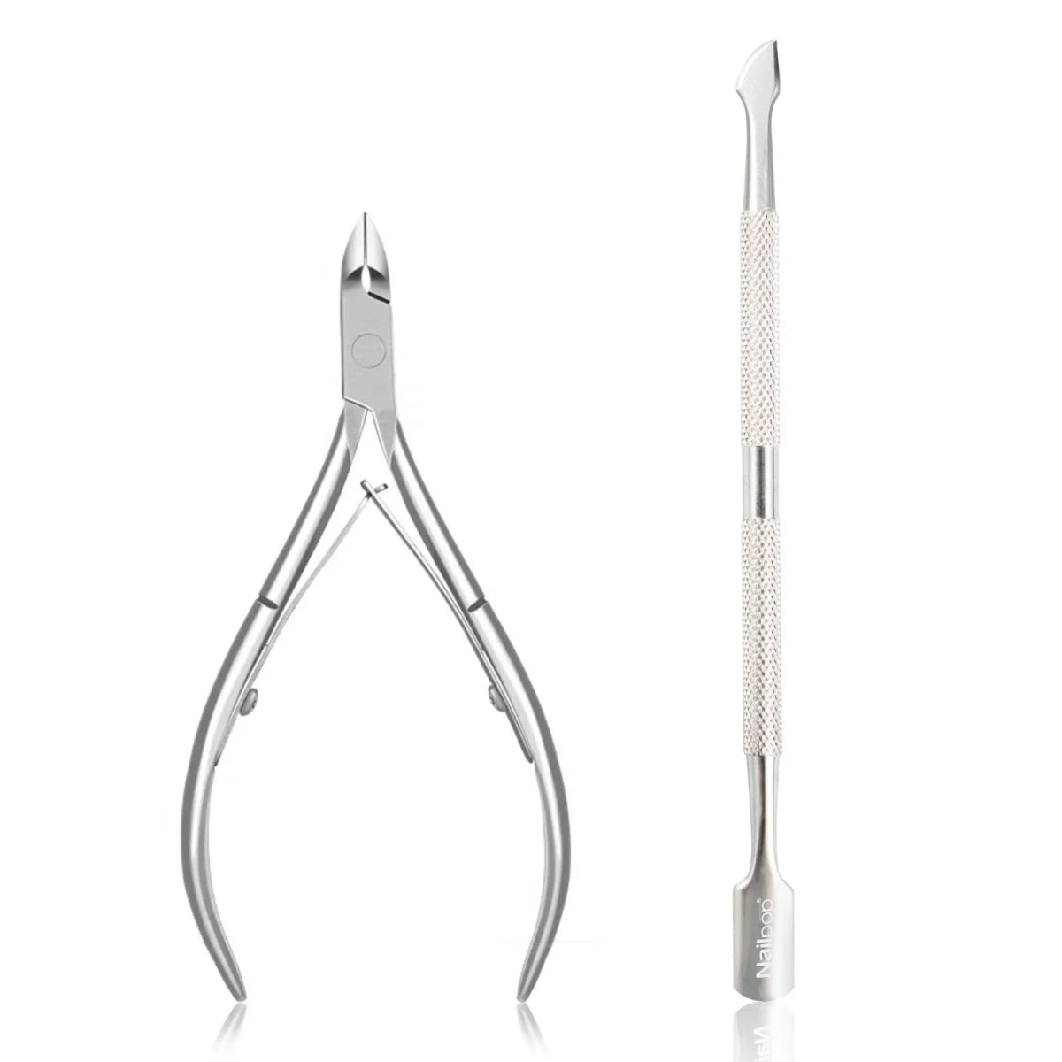 Cat Shop Boys - Nailpop Professional Stainless Steel Nail Cutter Scissor Nippers Function Cuticle Pusher Remover Manicure Nail Art Care Tool Kit