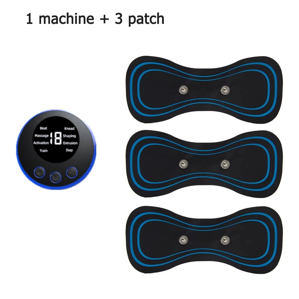 Cat Shop Boys - Neck Massager LCD Display EMS Electric Cervical Massage Patch Low - Frequency Pulse Muscle Stimulation Pad For Relaxation