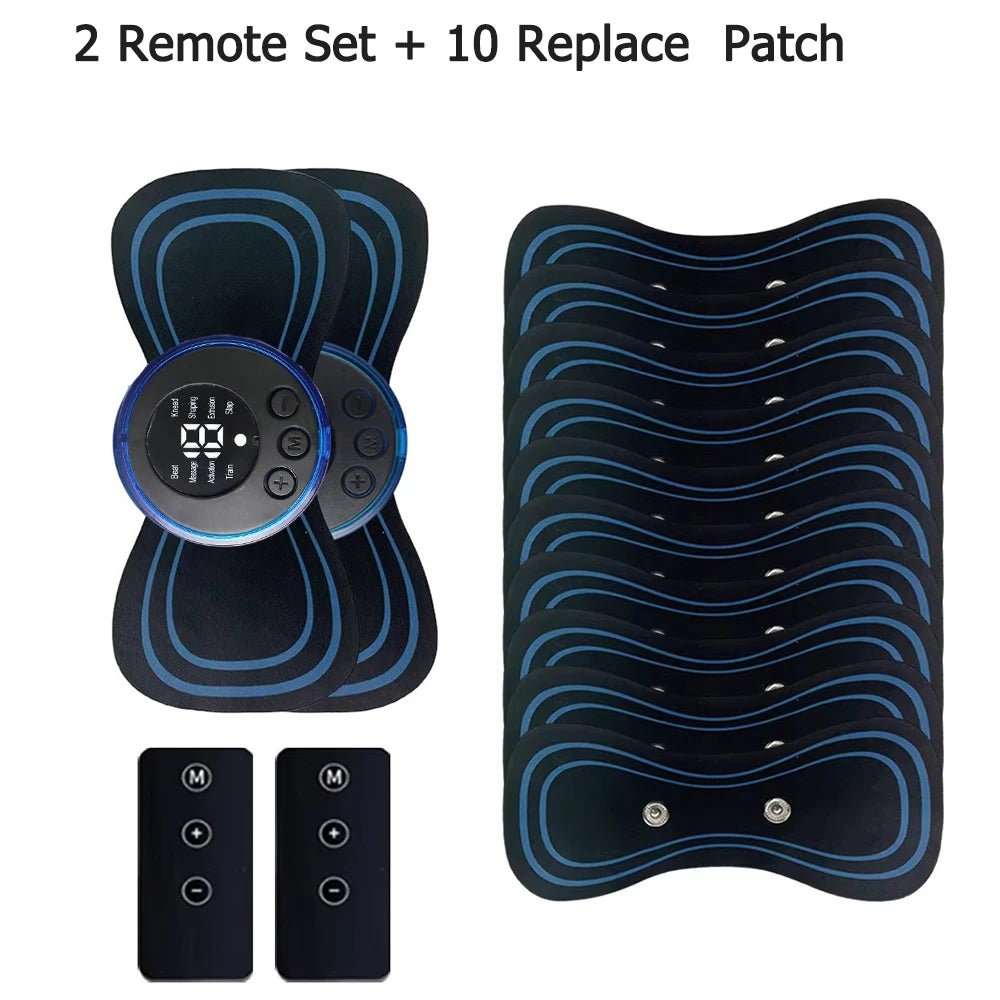 Cat Shop Boys - Neck Massager LCD Display EMS Electric Cervical Massage Patch Low - Frequency Pulse Muscle Stimulation Pad For Relaxation