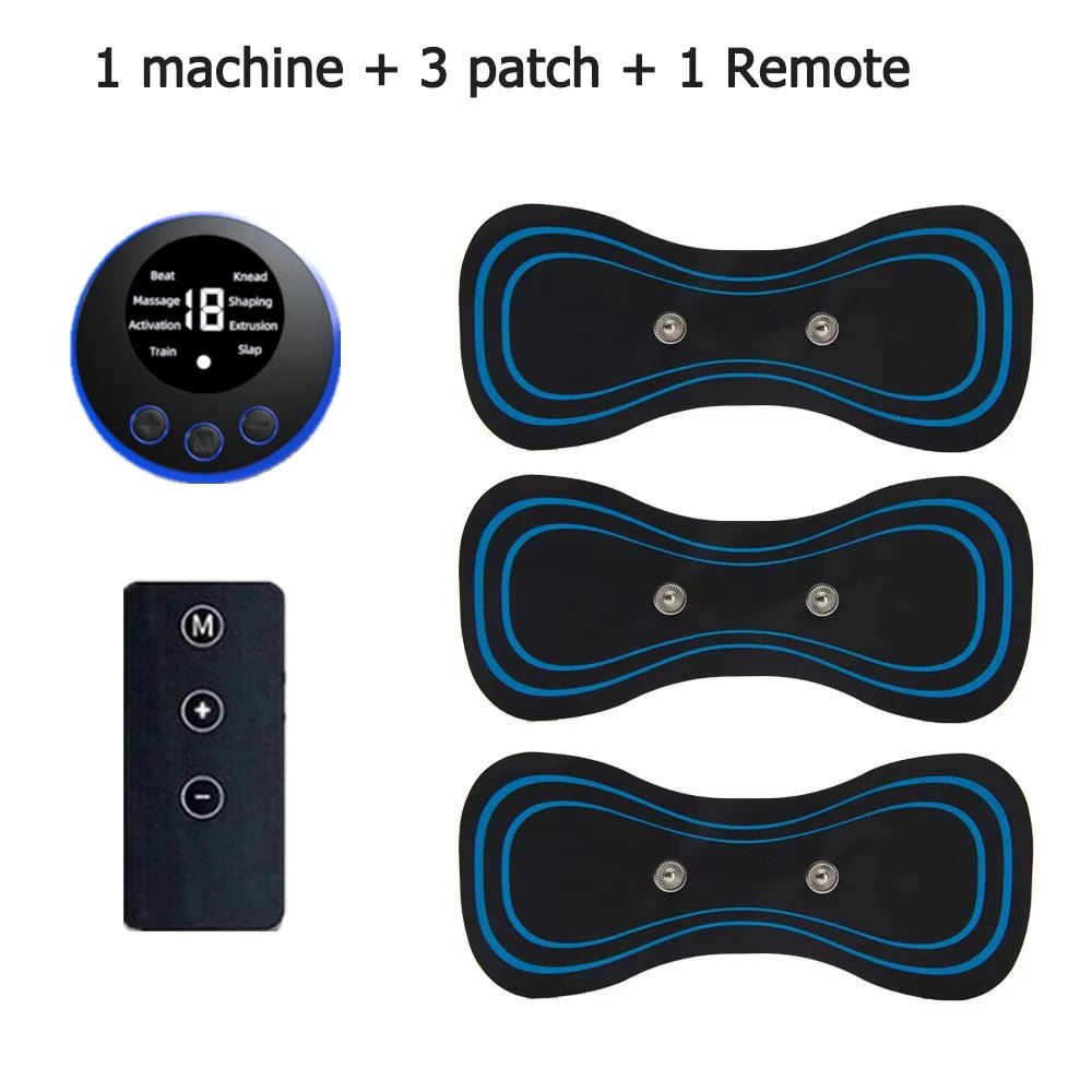 Cat Shop Boys - Neck Massager LCD Display EMS Electric Cervical Massage Patch Low - Frequency Pulse Muscle Stimulation Pad For Relaxation