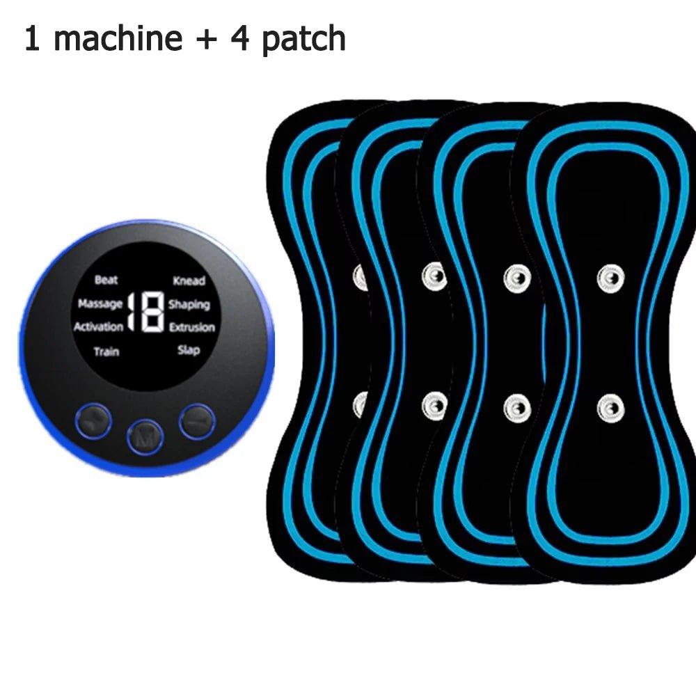 Cat Shop Boys - Neck Massager LCD Display EMS Electric Cervical Massage Patch Low - Frequency Pulse Muscle Stimulation Pad For Relaxation