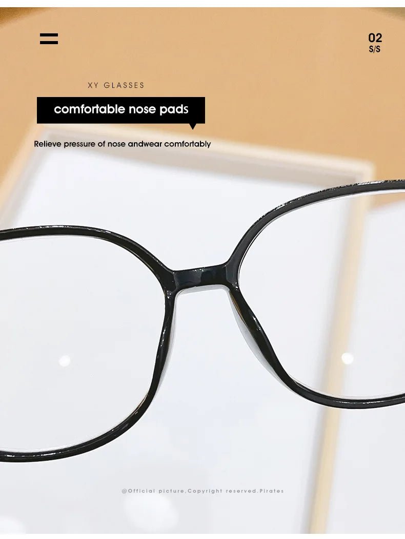 Cat Shop Boys - New Fashionable Reading Glasses Anti Blue Light Presbyopia Glasses Men Women Large Frame Presbyopia Glasses Casual Eyeglasses