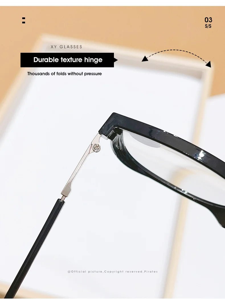 Cat Shop Boys - New Fashionable Reading Glasses Anti Blue Light Presbyopia Glasses Men Women Large Frame Presbyopia Glasses Casual Eyeglasses