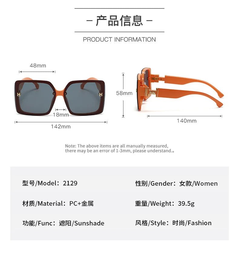 Cat Shop Boys - New Luxury Sunglasses for Women and Men Designer Famous Brand Glasses Square Stylish Trend Eyewear UV400 Gafas De Sol