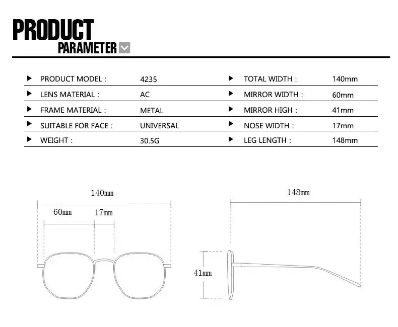 Cat Shop Boys - New Oval Frame Sun Protection Sunglasses Retro Travel Wear Simple UV Resistant Glasses Small Frame Eyeglasses