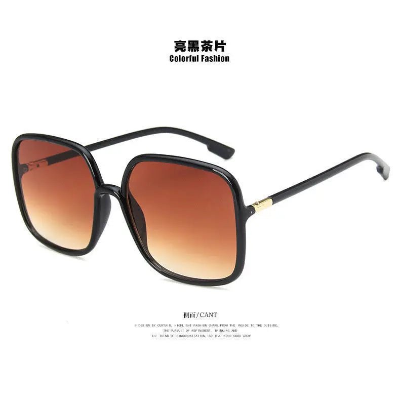 Cat Shop Boys - New Oversized Square Sunglasses Fashion Square Women's Eyewear Men's Outdoor Driving Sun Shading Glasses UV400 Gafas De Sol