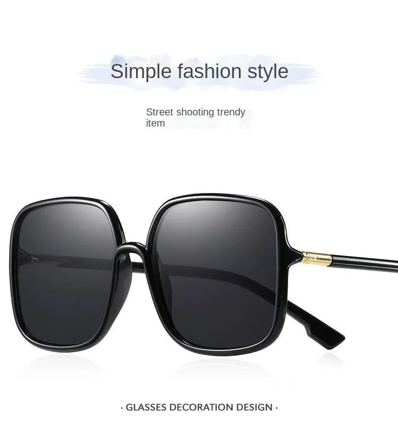 Cat Shop Boys - New Oversized Square Sunglasses Fashion Square Women's Eyewear Men's Outdoor Driving Sun Shading Glasses UV400 Gafas De Sol