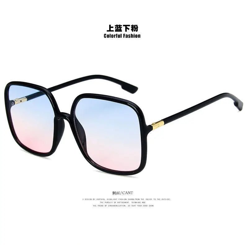 Cat Shop Boys - New Oversized Square Sunglasses Fashion Square Women's Eyewear Men's Outdoor Driving Sun Shading Glasses UV400 Gafas De Sol