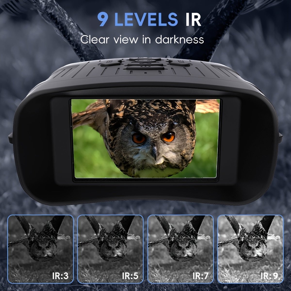 Cat Shop Boys - Night Vision Binoculars For Outdoor, Infrared Night Vision Goggles For Adults, 32GB Card To Save Photos And Videos For Camping Hunting & Security