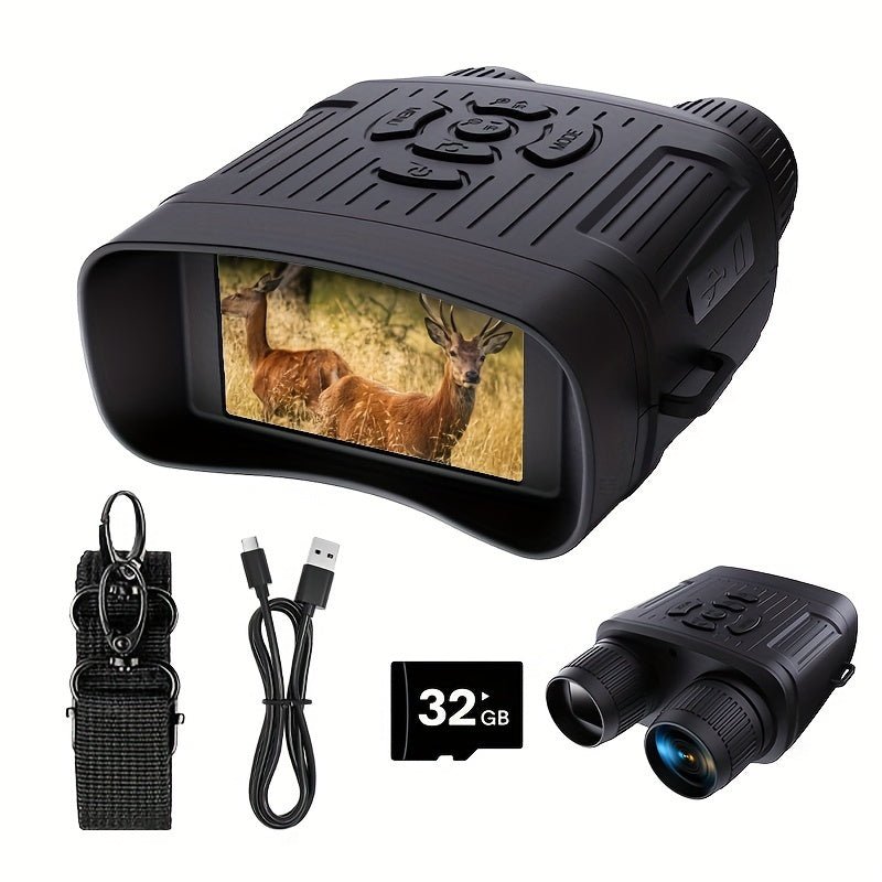 Cat Shop Boys - Night Vision Binoculars For Outdoor, Infrared Night Vision Goggles For Adults, 32GB Card To Save Photos And Videos For Camping Hunting & Security