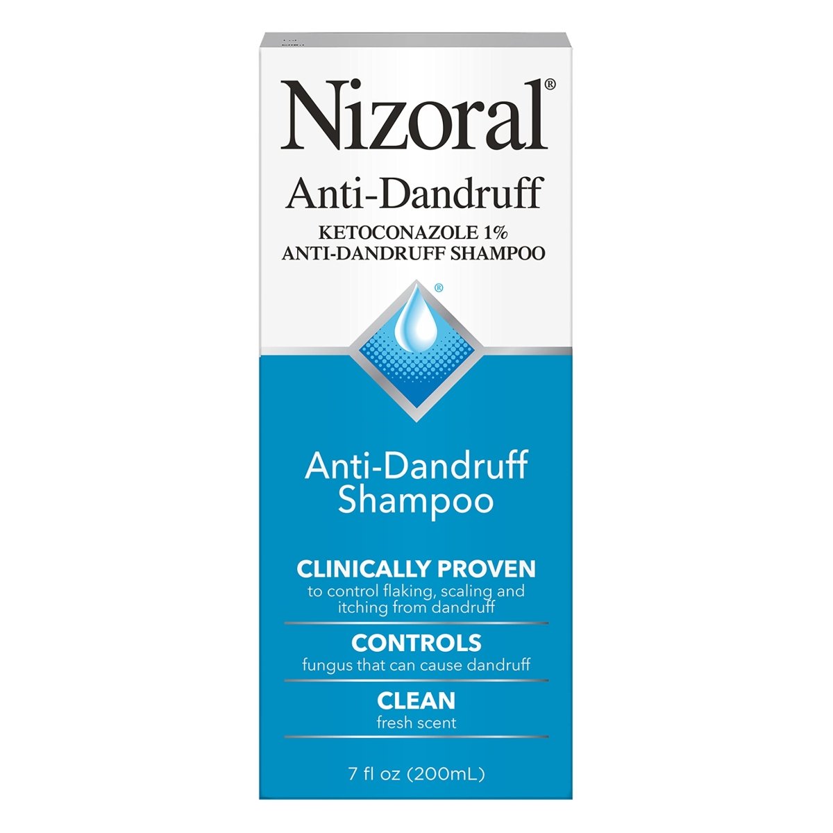 Cat Shop Boys - Nizoral Anti - Dandruff Shampoo with 1% Ketoconazole, Fresh Scent, 7 Fl Oz