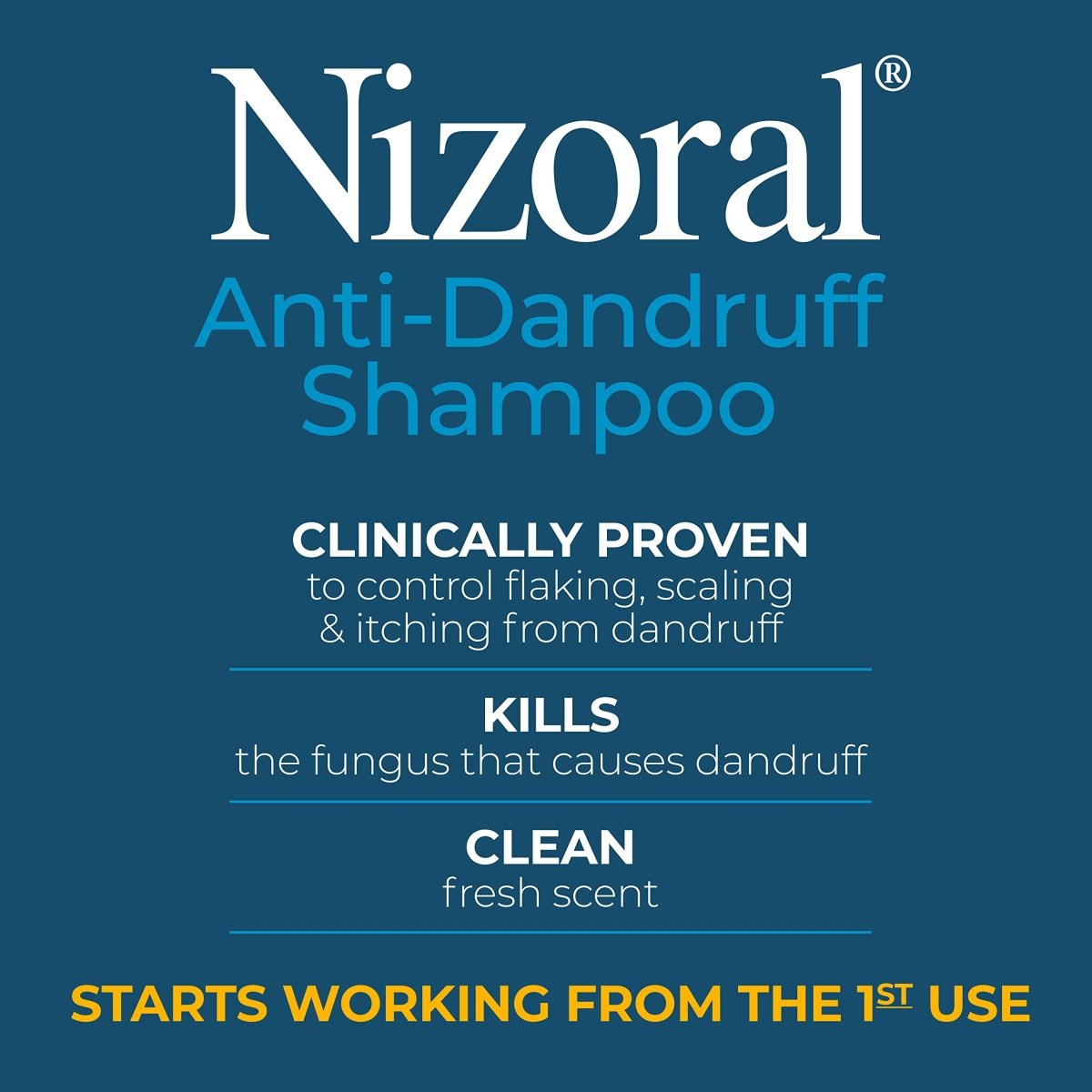 Cat Shop Boys - Nizoral Anti - Dandruff Shampoo with 1% Ketoconazole, Fresh Scent, 7 Fl Oz