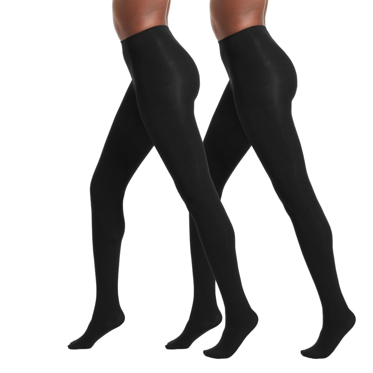 Cat Shop Boys - No Nonsense Women's Super Opaque Control - top Tights, Black/Black, Medium (Pack of 2)