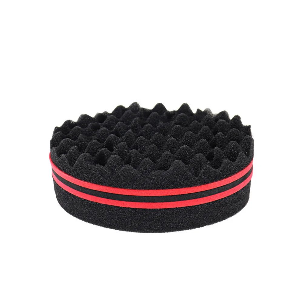 Cat Shop Boys - Oval Double Sides Magic Twist Hair Brush Sponge Brush Big Holes Barber Sponge Brush Twist Hair Afro Curl As Hair Care Tools