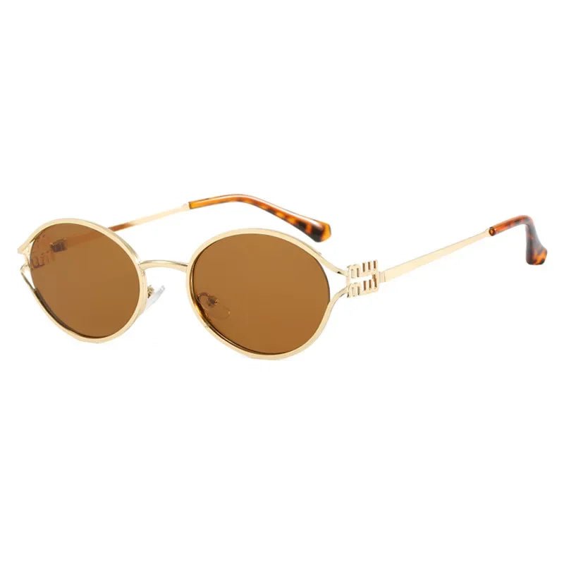 Cat Shop Boys - Oval Hollow Sunglasses 2024 New European and American Fashion Spicy Girl Retro Sunglasses Concave Shape