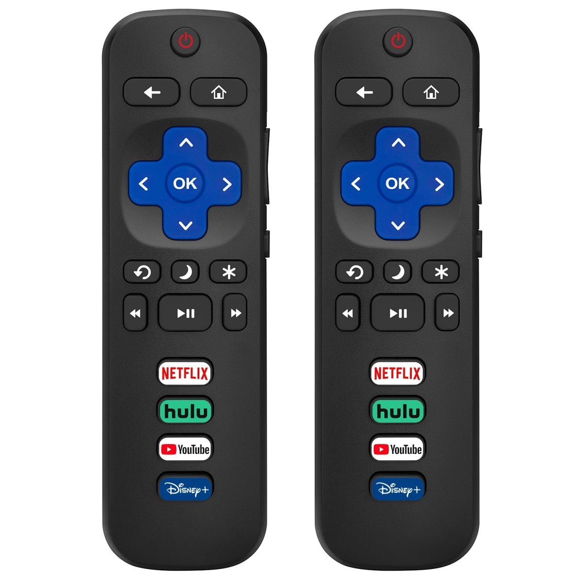 Cat Shop Boys - (Pack of 2) Replacement - Remote - Control for Roku - TV,Compatible for TCL Roku/Hisense Roku/Onn Roku/Philips Roku Smart TVs(Not for Stick and Box)