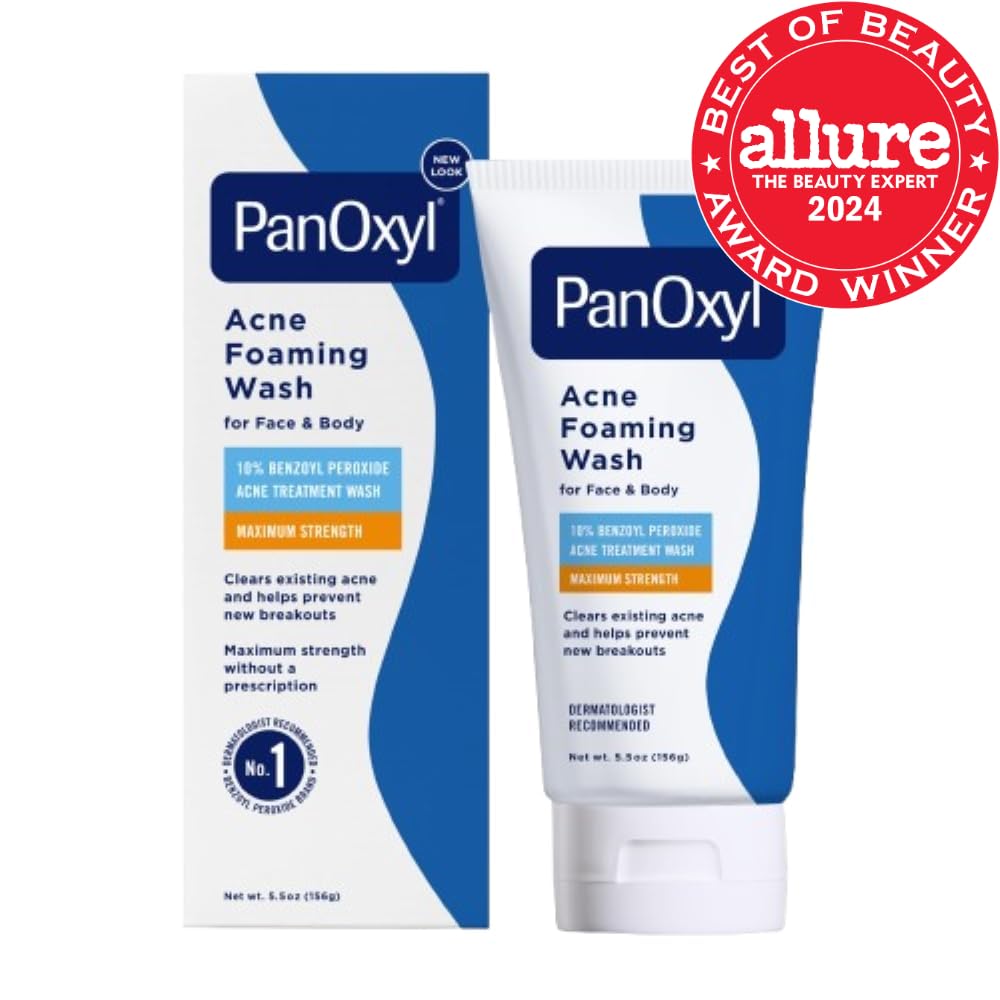 Cat Shop Boys - PanOxyl Acne Foaming Wash Benzoyl Peroxide 10% Maximum Strength Antimicrobial, 5.5 Oz